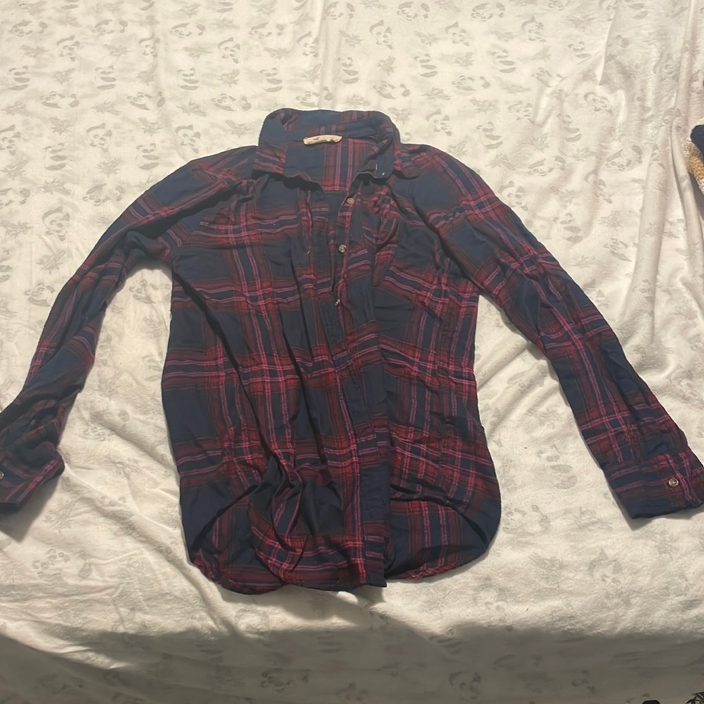 Navy flannel